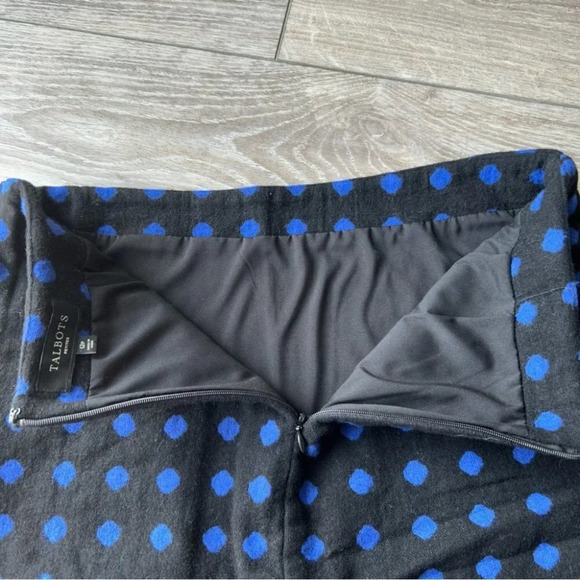 Talbots Polka Dots Wool Blend  Pencil Skirt - Picture 11 of 11